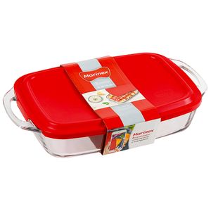 Assadeira de Vidro com Tampa 6539 Marinex 3,5 Litros