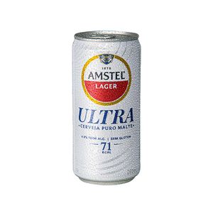 Cerveja Amstel Ultra Lager sem Glúten Lata 269ml