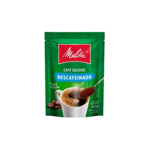 Café Solúvel Descafeinado Melitta sachê 40g