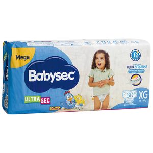 Fralda Babysec Galinha Pintadinha Ultrasec XG 30 unidades