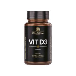 Suplemento Alimentar VIT D3 Essential Nutrition 120 Cápsulas