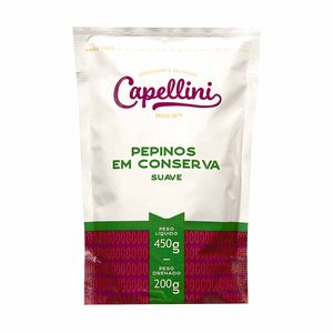 Pepinos em Conserva Suave Capellini Sachê 200g