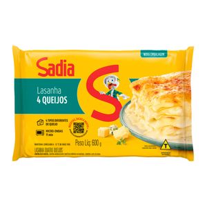 Lasanha de 4 Queijos Congelada Sadia 600g