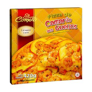 Pizza de Camarão aos Queijos Só Comer 420g