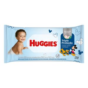 Lenços Umedecidos Huggies Tripla Proteção 88 unidades