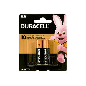 Pilha Alcalina AA Pequena Duracell 2 unidades