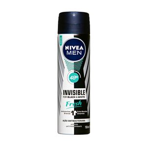 Desodorante Aerossol Antitranspirante Nivea Men Invisible Black & White Fresh 150ml