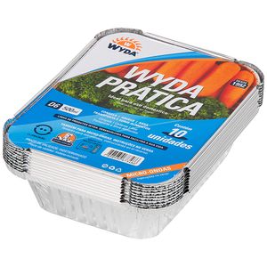 Bandeja de Alumínio CJD6 Wyda 500ml 10 unidades