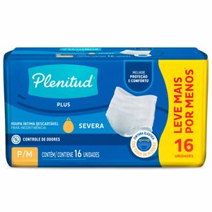 Roupa Íntima Plenitud Protect Plus P/M com 16 unidades Embalagem Promocional