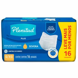 Roupa Íntima Plenitud Protect Plus G/XG 16 unidades Embalagem Promocional