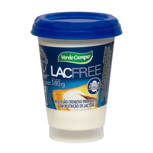 Requeijão Cremoso Zero Lactose Lacfree Verde Campo 180g