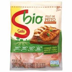 Filé de Peito de Frango Bio Congelado IQF Sadia 1kg