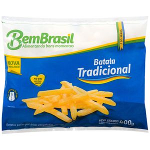 Batata Palito Pré-frita Corte Tradicional Congelada Seleção Especial Bem Brasil 400g