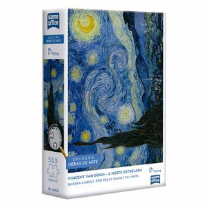 Quebra-Cabeça Vincent Van Gogh A Noite Estrelada Game Office 500 peças