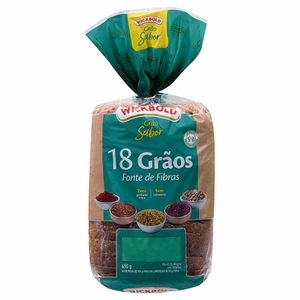 Pão de Forma Integral 18 Grãos Grão Sabor Wickbold 450g