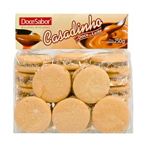 Biscoito Casadinho Doce de Leite Doce Sabor 250g