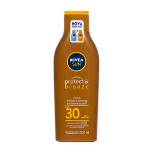 Protetor Solar Nivea Sun FPS30 Protect & Bronze 200ml