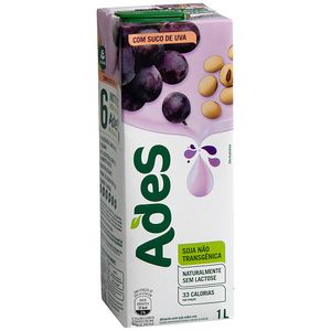 Bebida de Soja Uva Ades 1 Litro