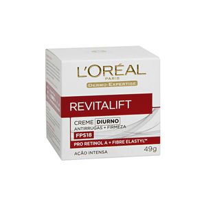 Creme Facial Diurno Antirrugas L'Oréal + Firmeza Revitalift FPS18 49g