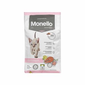 Ração para Gatos Monello Salmão e Frango Premium Especial Filhotes 1kg