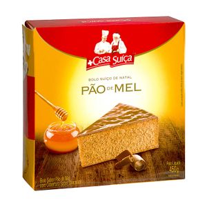 Bolo Suíço de Natal de Pão de Mel Casa Suíça 450g