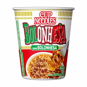 Macarrão Instantâneo Bolonhesa Cup Noodles Nissin 72g