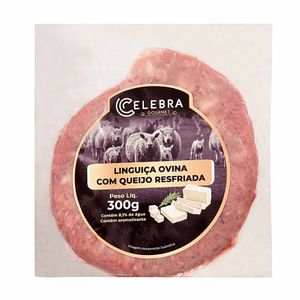 Linguiça Ovina com Queijo Resfriada Celebra Gourmet 300g