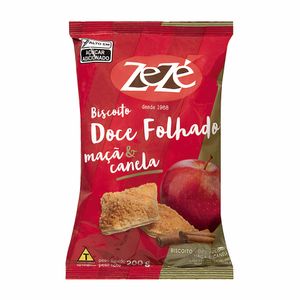 Biscoito Folhado Doce Maça & Canela Zezé 200g