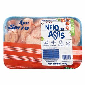 Meio das Asas de Frango Congelado Ave Serra 700g