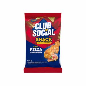 Snack Club Social Assado e Crocante Pizza Marguerita 68g