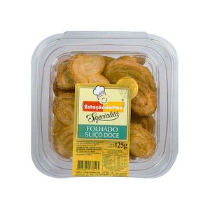 Biscoito Folhado Suiço Doce Palmier Estação do Pão 125g