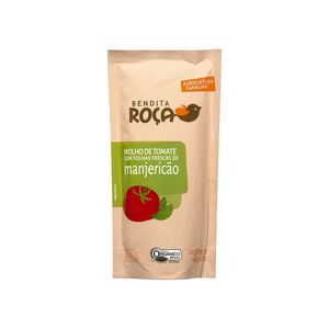 Molho de Tomate Orgânico com Folhas Frescas de Manjericão Bendita Roça 200g