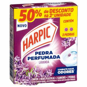 Pedra Sanitária Perfumada Harpic Lavanda 2 unidades