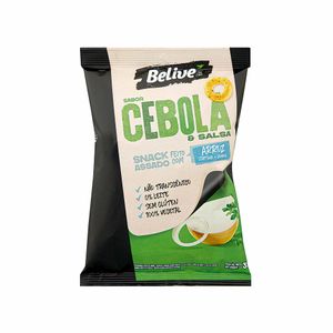 Snack de Arroz Belive Assado sem Glúten Cebola e Salsa 35g