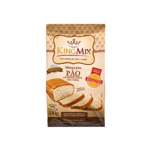 Mistura para Pão sem Glúten com Amaranto, Quinoa, Chia e Linhaça King Mix 300g