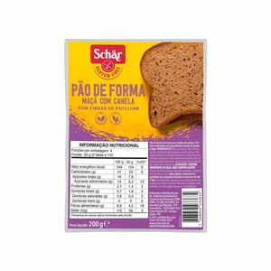 Pão de Forma Maçã com Canela sem Glúten Schar 200g