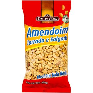 Amendoim DaColônia Torrado Salgado 450g