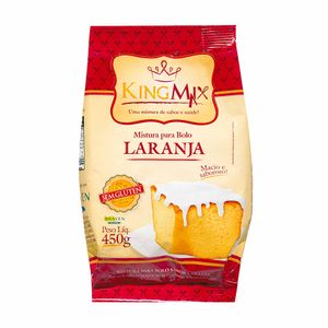 Mistura para Bolo Laranja sem Glúten King Mix 450g