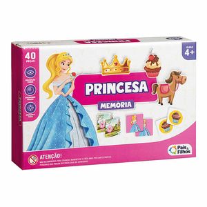 Jogo da Memória Princesa Pais & Filhos 40 peças