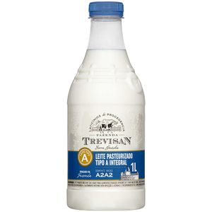 Leite Pasteurizado Integral Fazenda Trevisan Garrafa 1 Litro