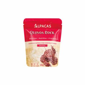 Crispy de Quinoa com Chocolate Belga sem Glúten Original Alpacas 60g