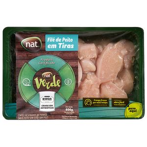 Filé de Peito de Frango em Tiras Resfriado Nat Verde 600g