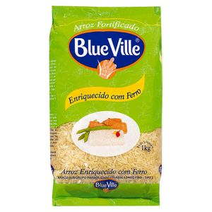 Arroz Parboilizado Plus Ferro Blue Ville 1kg