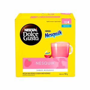 Cápsulas de Nesquik Morango Nescafé Dolce Gusto 10 unidades