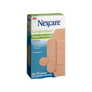 Curativo Confortável Superflexíveis Nexcare 24 unidades