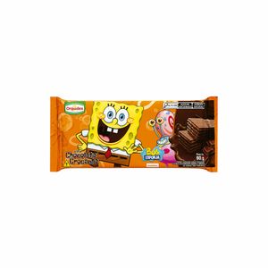 Wafer de Chocolate Crocante Bob Esponja Orquídea 90g