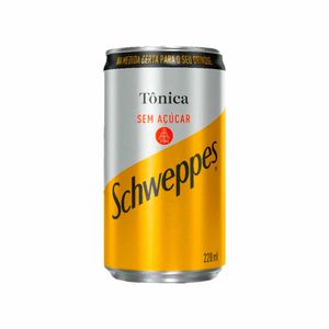 Água Tônica sem Açúcar Schweppes Lata 220ml