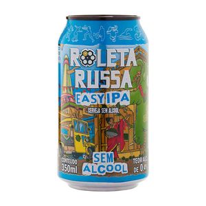 Cerveja Roleta Russa Easy IPA sem Álcool Lata 350ml