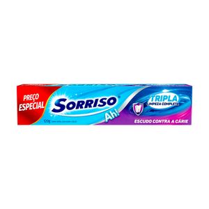 Creme Dental Sorriso Tripla Limpeza Completa 120g