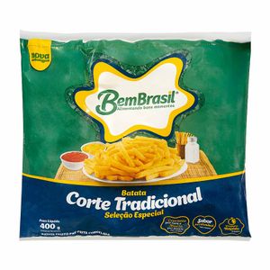 Batata Palito Pré-frita Corte Tradicional Congelada Seleção Especial Bem Brasil 400g